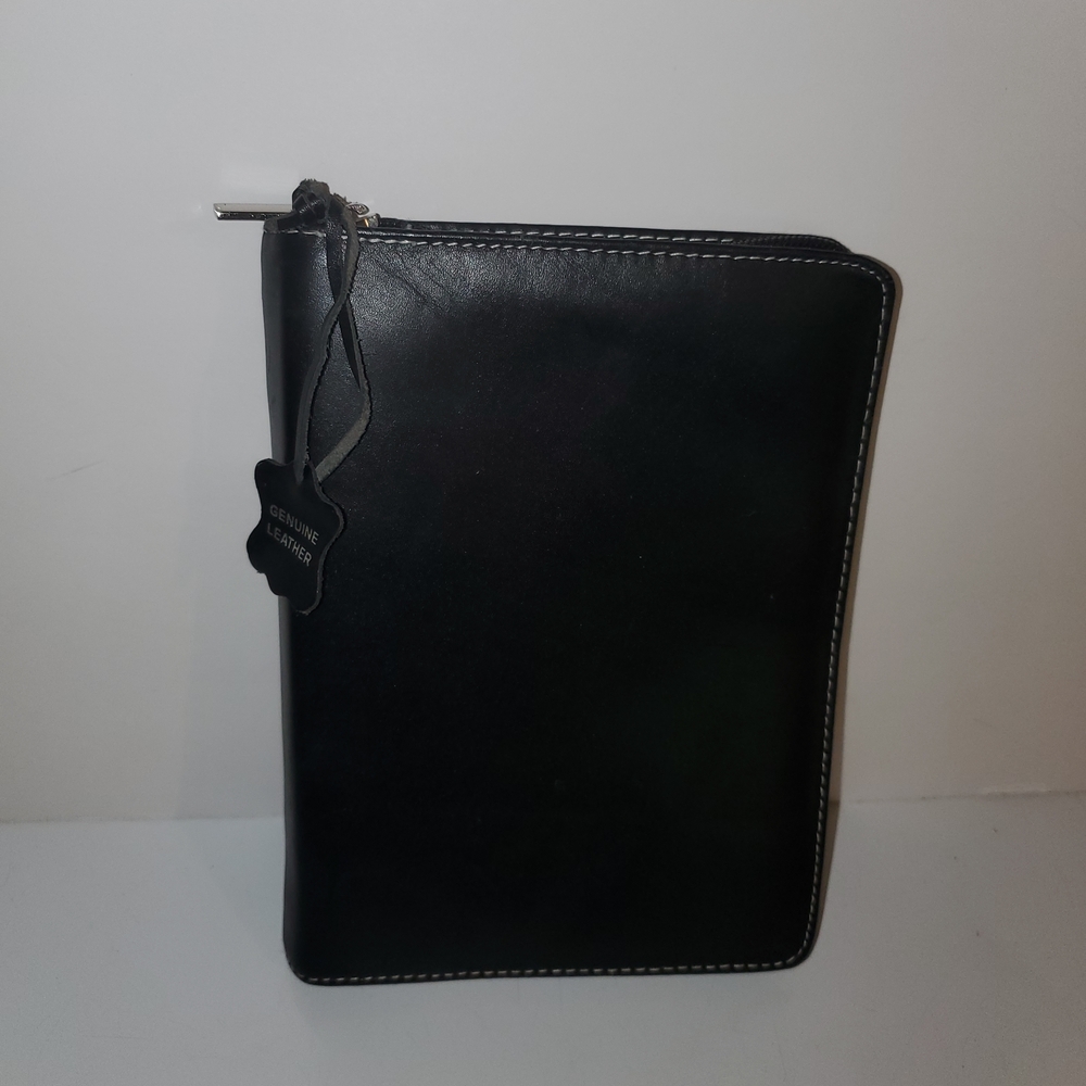 Elegant Black Leather Travel Jewerly Case